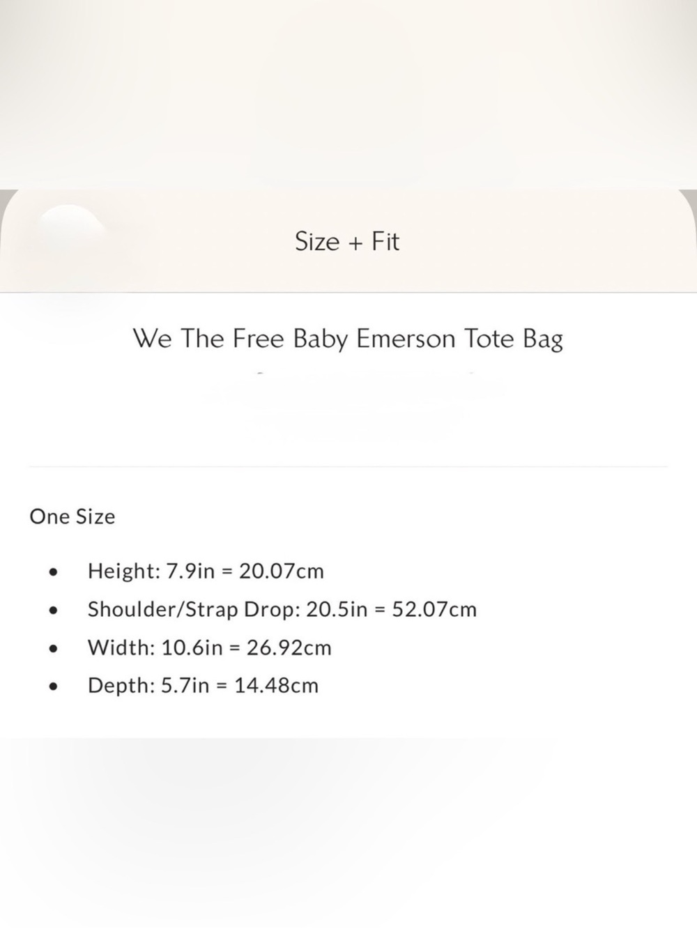 We The Free Baby Emerson washed Sail Shoulder Bag - Picture 5 of 5